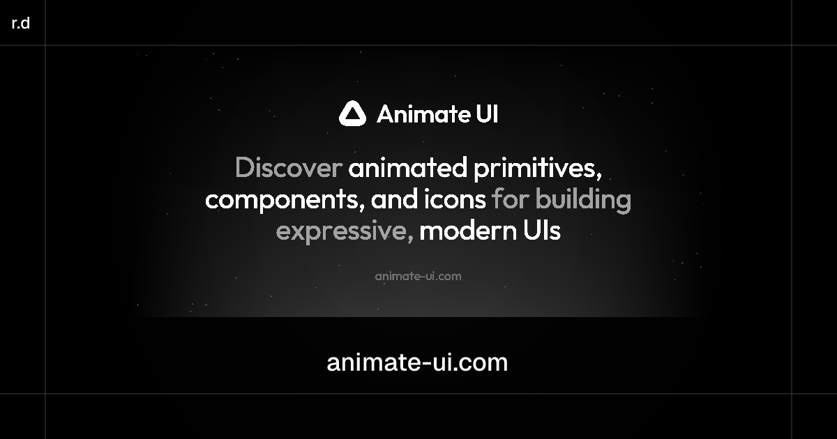 Animate UI registry preview