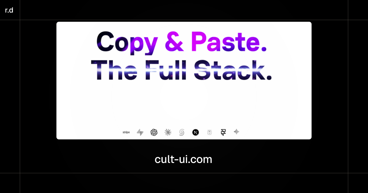 Cult UI registry preview