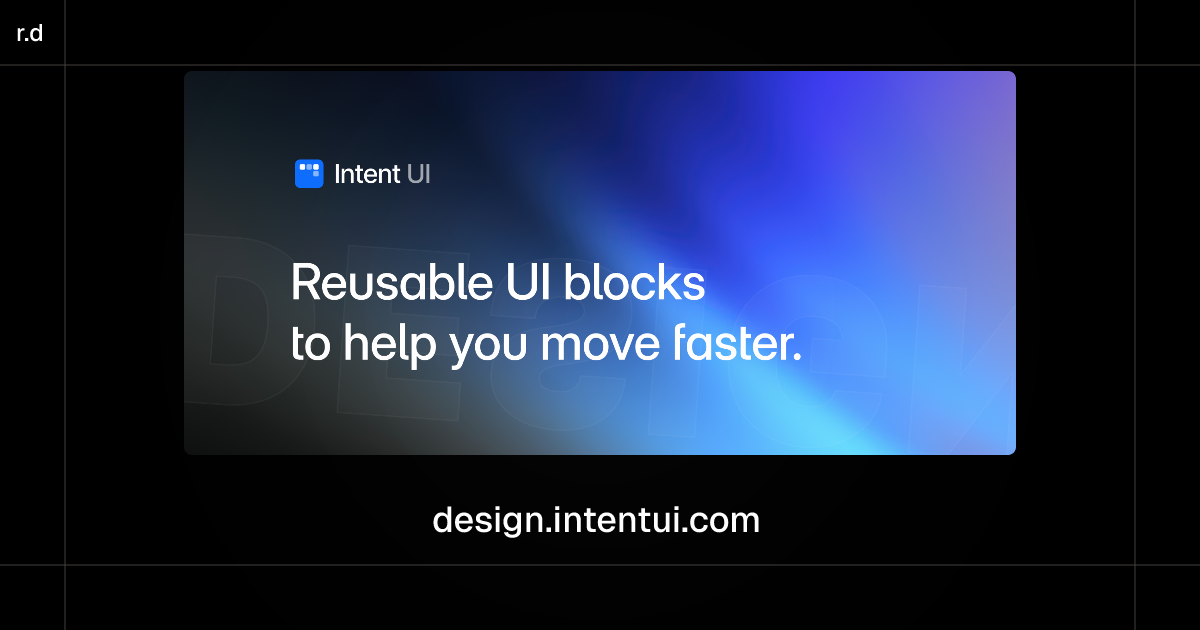 Design Intent UI registry preview
