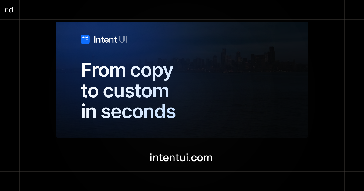 Intent UI registry preview