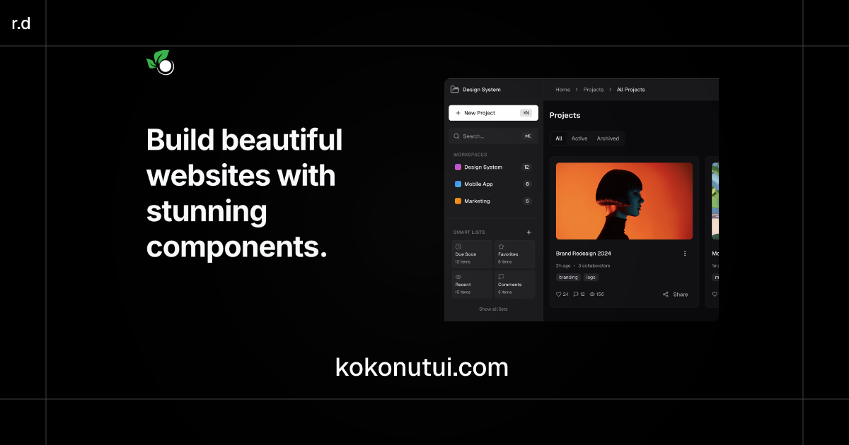 kokonut/ui registry preview