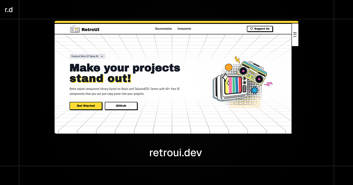 RetroUI registry preview