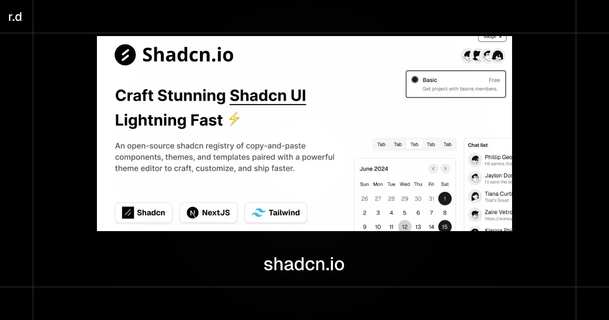 Shadcn.IO registry preview